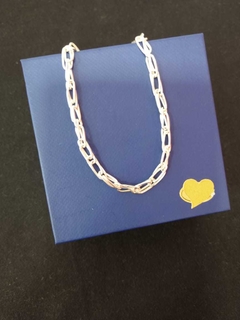 PULSEIRA MASCULINA FOLHEADA PRATA 1 POR 1