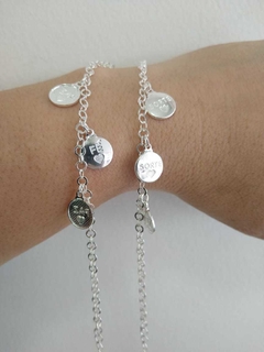 PULSEIRA FOLHEADA PAZ, SORTE E FE