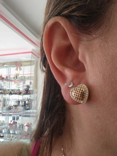 BRINCO CORAÇÃO COM ZIRCONIA