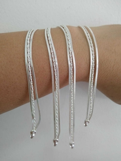 PULSEIRA PRATA TRIPLICE