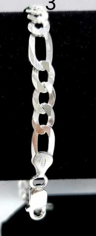 PULSEIRA PRATA MASCULINA 3 EM 1 7MM