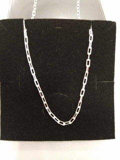 CORRENTE PRATA CADEADO 1MM