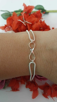PULSEIRA PRATA INFINITO DUPLA