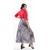Art. 2376 Falda Acampanada Satin Est. C/Atras Cierre