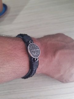 Pulseira de São Bento Couro  - comprar online