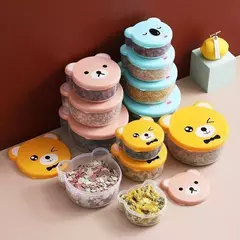 Set tupper animales x4