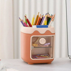 Organizador lápices/brochas escritorio Cerdito