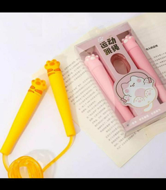 Soga de saltar con mango de diseño palma de gatitos - comprar online