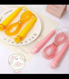 Soga de saltar con mango de diseño palma de gatitos en internet