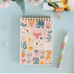 Cuaderno chico. PINK ELEPHANT - Olgas y Ramonas