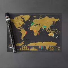 Mapa deluxe para raspar