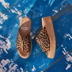 Sueco Plataforma Leopardo Miel - Chimmy Churry en internet