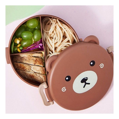 Vianda con Divisiones Cute Bear + Cubiertos - comprar online