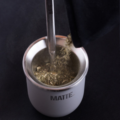 MATTE STEEL + BOMBILLA - MATE TÉRMICO ACERO INOXIDABLE - comprar online