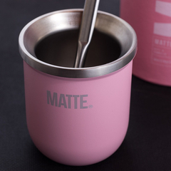 MATTE STEEL + BOMBILLA - MATE TÉRMICO ACERO INOXIDABLE en internet