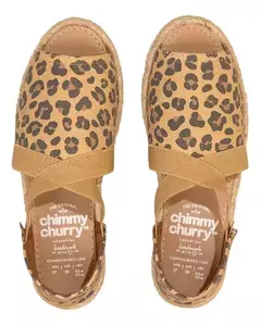 New Sandalia Fit Leopardo Camel - comprar online