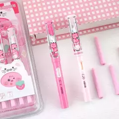 Set Lapicera Pluma Gato