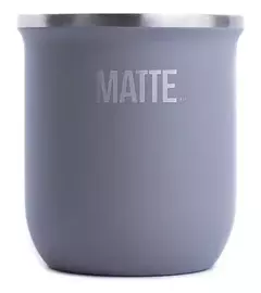 Imagen de MATTE STEEL + BOMBILLA - MATE TÉRMICO ACERO INOXIDABLE
