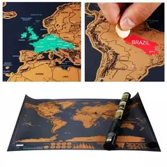 Mapa deluxe para raspar - comprar online