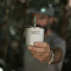 Imagen de MATE 304 ACERO INOXIDABLE + BOMBILLA MATTE ACERO INOXIDABLE