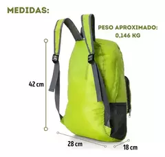 Mochila plegable liviana - tienda online