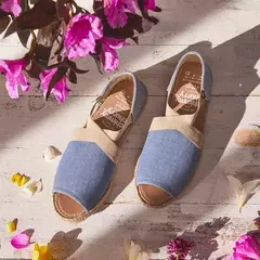 New Sandalia Fit Tejida Celeste