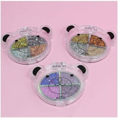 Sombras de glitter compacto osos