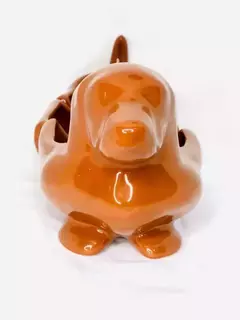 Perro salchicha ceramica