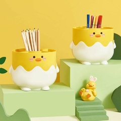Organizador portalápices con divisiones- patito - comprar online
