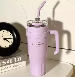 Imagen de Vaso Térmico y Sorbete de Acero Inox. Doble Pico - 1180ml