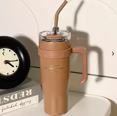 Vaso Térmico y Sorbete de Acero Inox. Doble Pico - 1180ml - Olgas y Ramonas