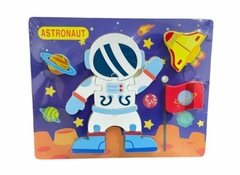 Rompecabezas encastre policia y astronauta