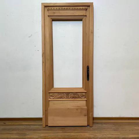 Puerta de entrada una hoja estilo colonial Cedro - Cod: 6211