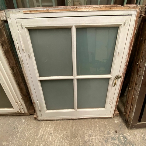 Ventana de una hoja con vidrio repartido Cedro - Cod: 6414