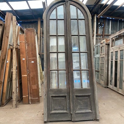 Portada 1/2 punto con vidrios biselados Cedro - Cod: 6467