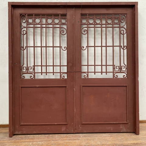 Puerta de hierro doble hoja - Cod: 6704