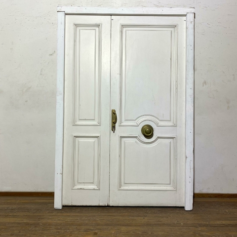 Puerta de entrada hoja y media en Cedro - Cod: 6733