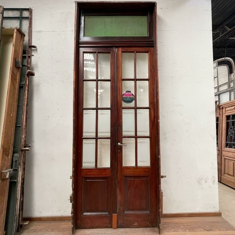 Portada doble hoja con banderola Cedro - Cod: 6790