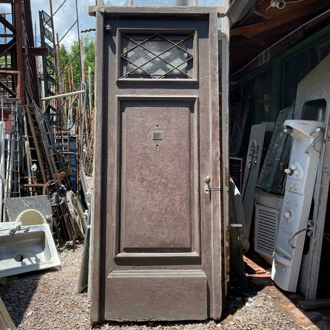 Puerta de entrada de 1 hoja en Cedro - Cod: DT 350