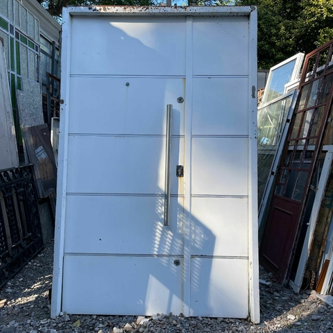 Puerta de entrada hoja y media en Chapa - Cod: DT 367