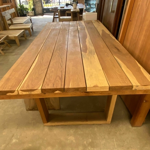 Mesa patas de Madera Incienso - Cod: M82