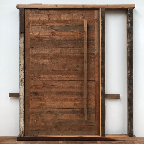 Puerta moderna terminacion rustica - Se realiza a medida