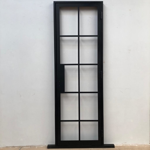Puerta de una hoja con vidrio repartido - A medida - Cod F08