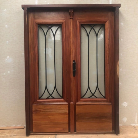 Puerta de entrada doble estilo colonial - A medida - Cod F11