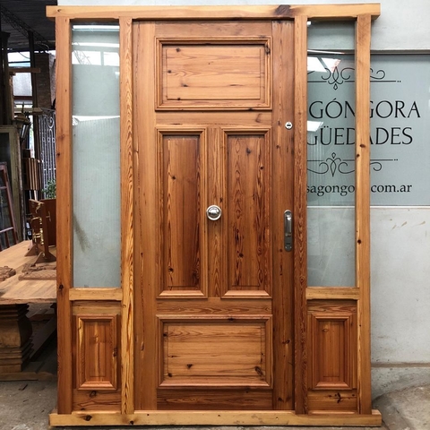 Puerta de entrada + paños laterales - A medida - Cod F45