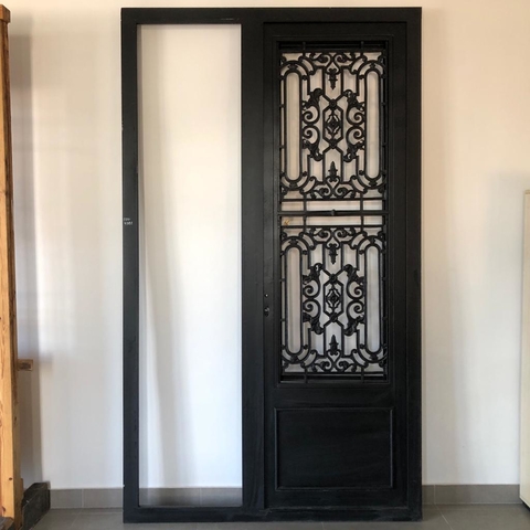 Puerta de entrada con paño lateral - A medida - Cod F50