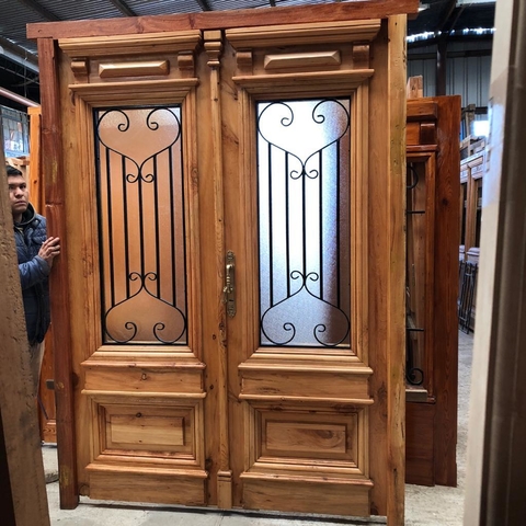Puerta de entrada de doble hoja - A medida - Cod F89