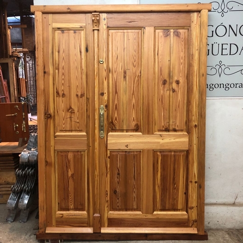 Puerta de entrada doble ciega- Cod. F202- A MEDIDA.