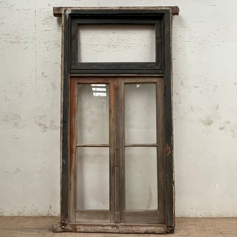 Ventana doble con banderola Cedro - Cod. 5467