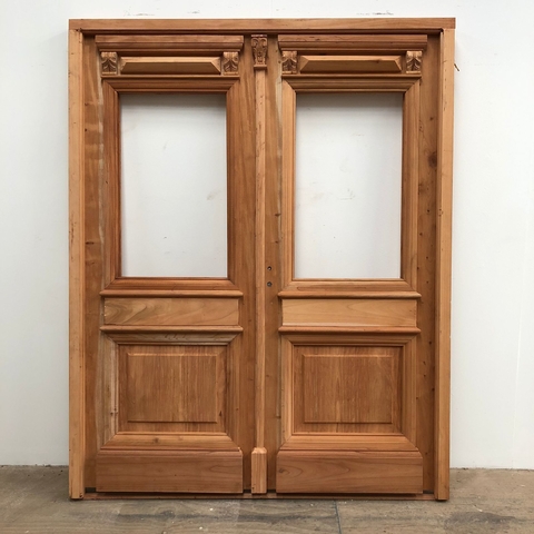 Puerta colonial doble hoja Cedro - Cod. 5488